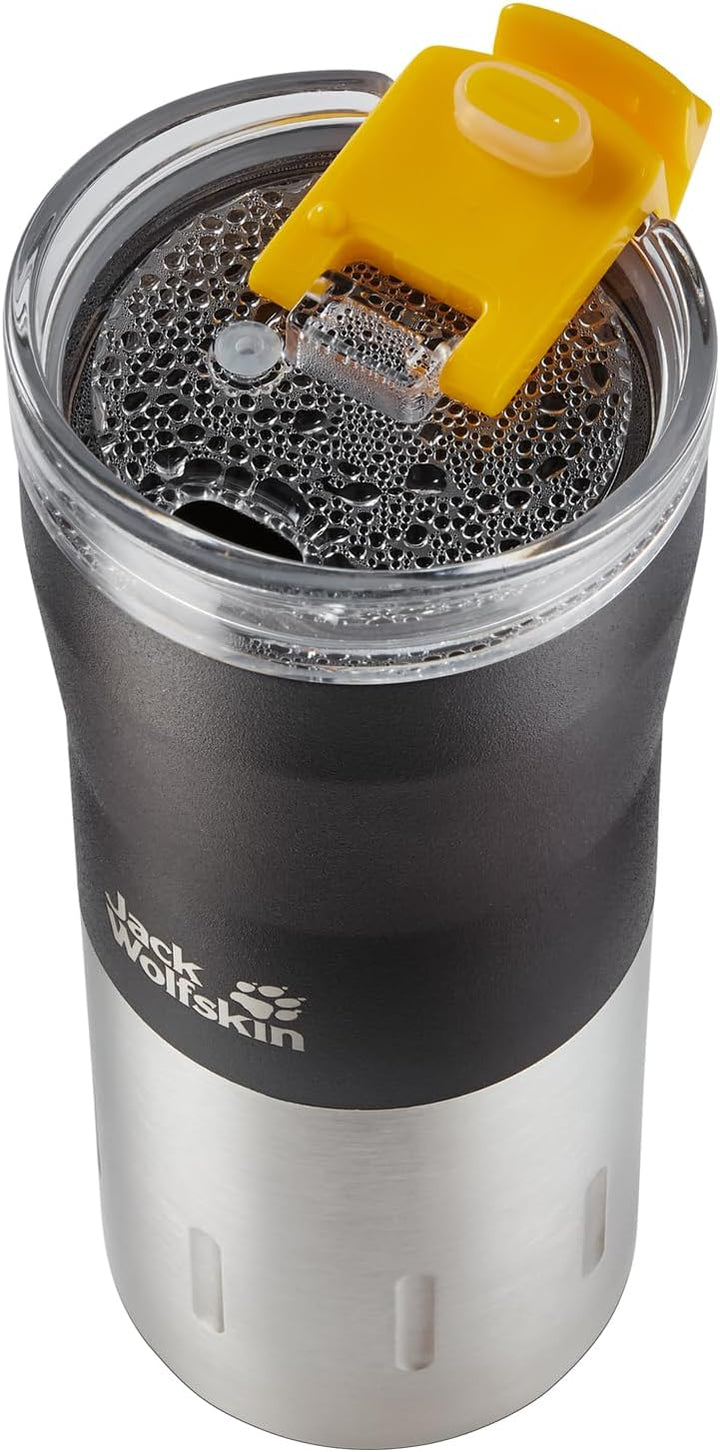Jack Wolfskin KARIBA 0.5 Isolierbecher, Black, ONE SIZE, 1 Stück (1er Pack) Schwarz Einheitsgrösse,