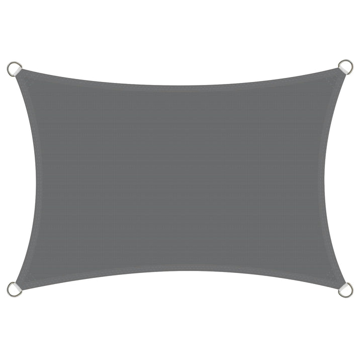 Sonnensegel Rechteckig 2x4m HDPE UV Schutz 4x2 Meter Sonnenschutz Wetterbeständig Atmungsaktiv für B