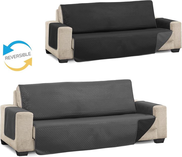 Martina Home Diamond Sofabezug, Polyester, Anthrazit/Schwarz, 4 Plätze Anthrazit/Schwarz 4 Plätze, A