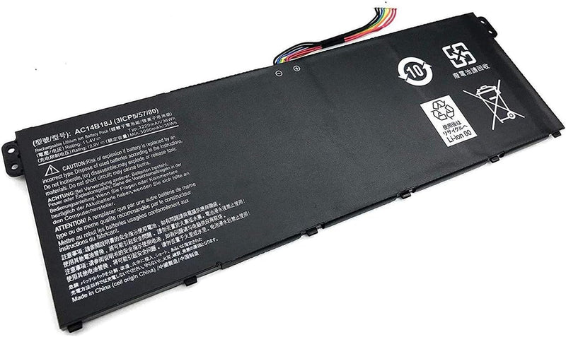 XITAIAN 11.4V 36Wh 3220mAh AC14B18J 4ICP5/57/80 Ersatz Laptop Akku für Acer Chromebook 11 B115-M B11