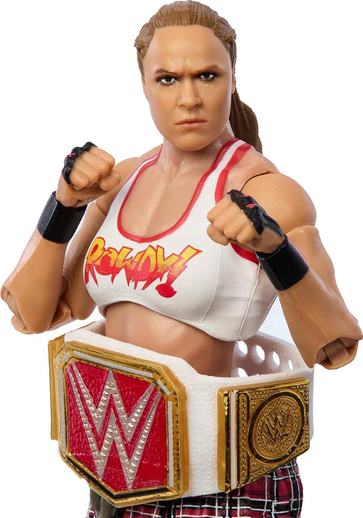 Mattel WWE Elite Collection Top Picks Actionfigur & Zubehör-Set, Ronda Rousey 15,2 cm Sammlerstück m