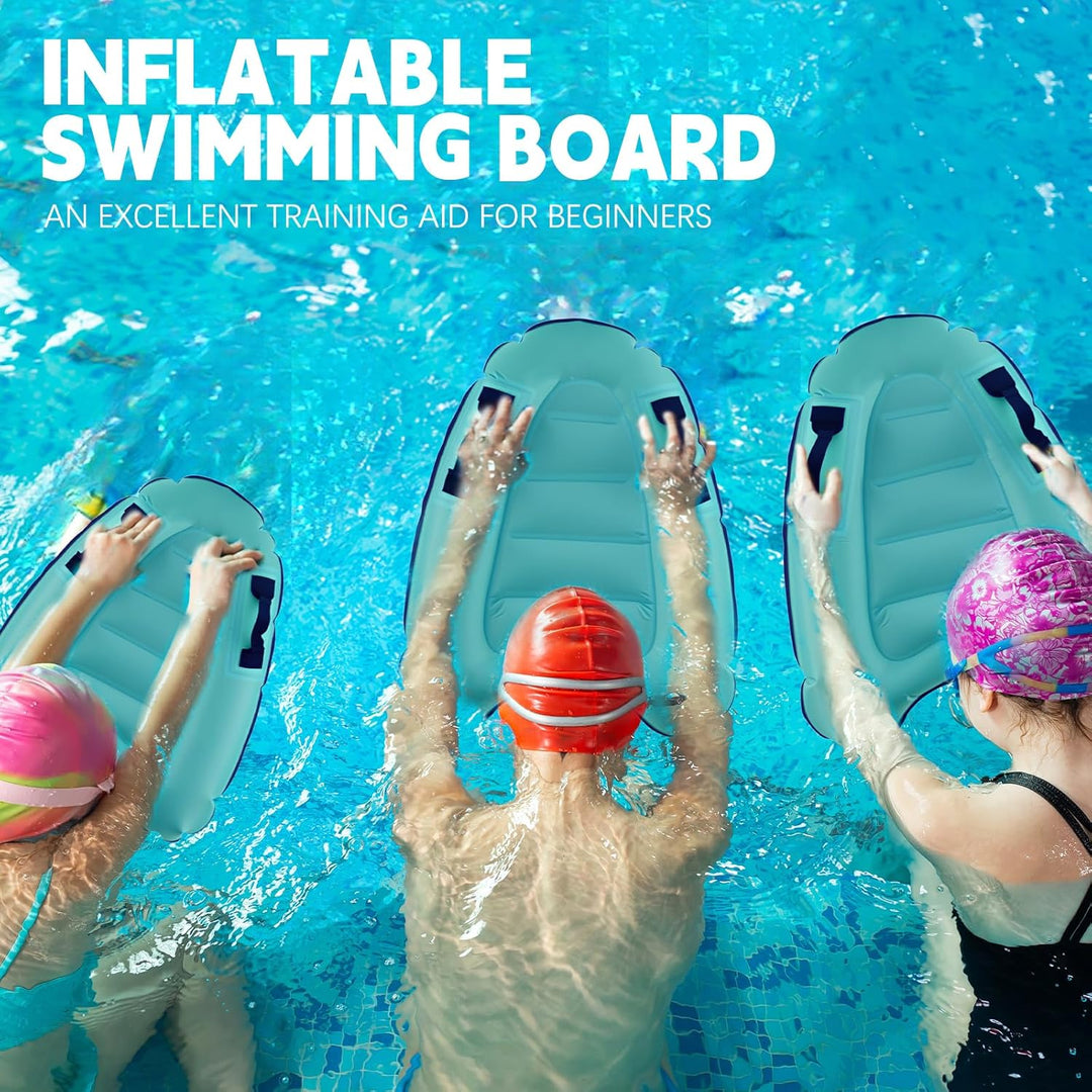 Aufblasbares Bodyboard Kinder, Shyllin Tragbares Aufblasbares Surfbrett mit Griffen, Lernen Hilfsmat