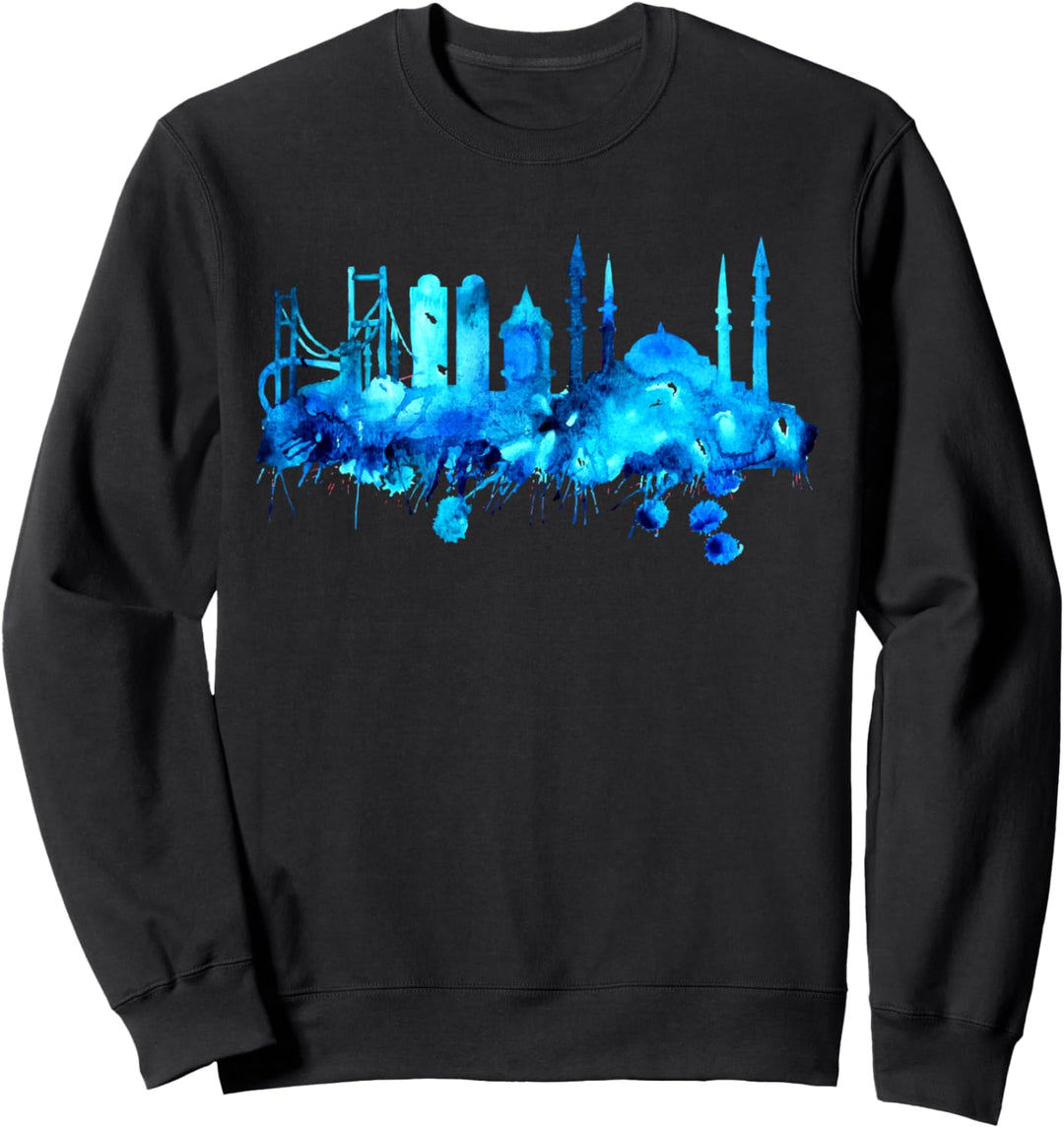 Istanbul Skyline Türkei Blaue Moschee Türkiye Blau Istanbul Sweatshirt