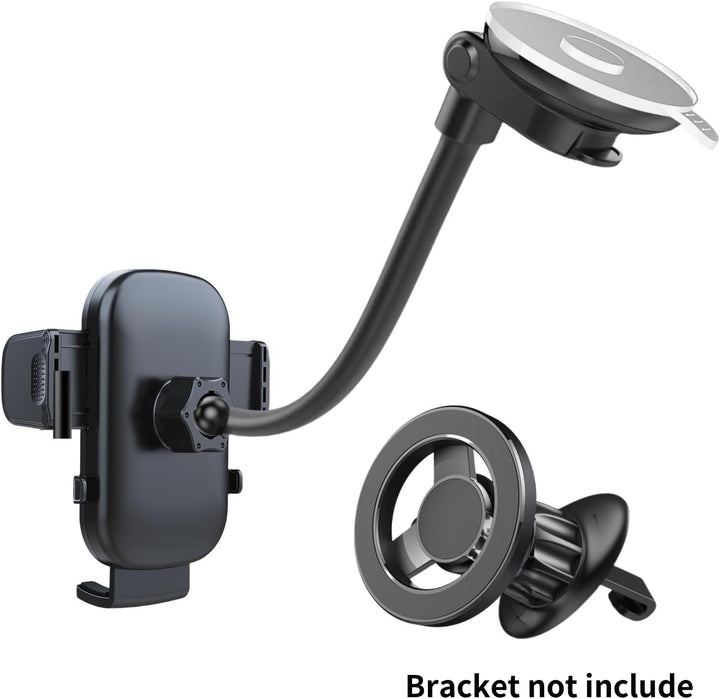 CARKOOL Halterung für Navi,17mm Kugel Adapter 360° Drehbare Schwanenhals Halterung und Ersatzhalteru