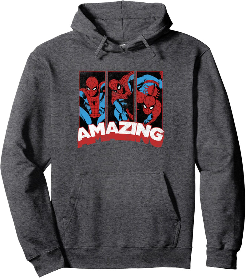 Marvel Spider Man Amazing Comic Poses Pullover Hoodie