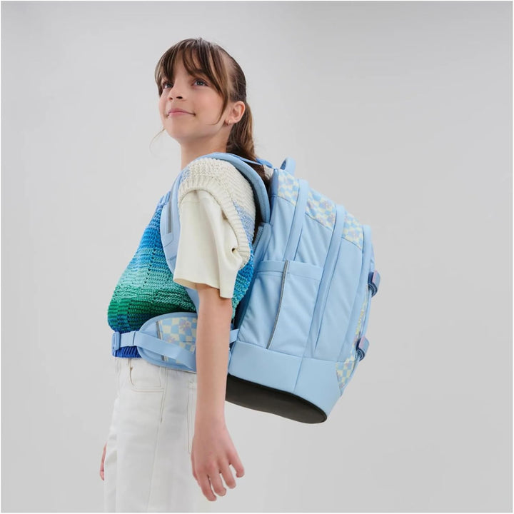 Satch Pack Schulrucksack ab 5. Klasse ergonomisch 30L Stauraum standfest Organisationstalent Einheit