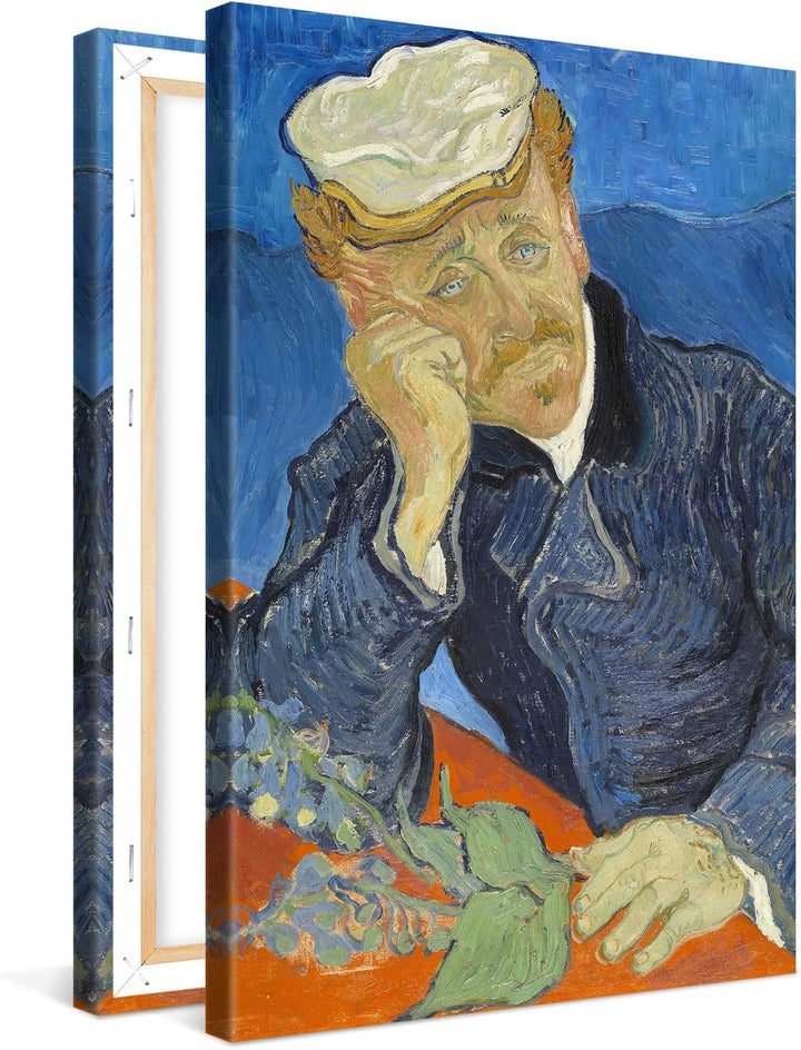 PICANOVA – Vincent Van Gogh Portrait of Dr. Gachet 40x60 cm – Bild auf Leinwand – Leinwandbild – Pre