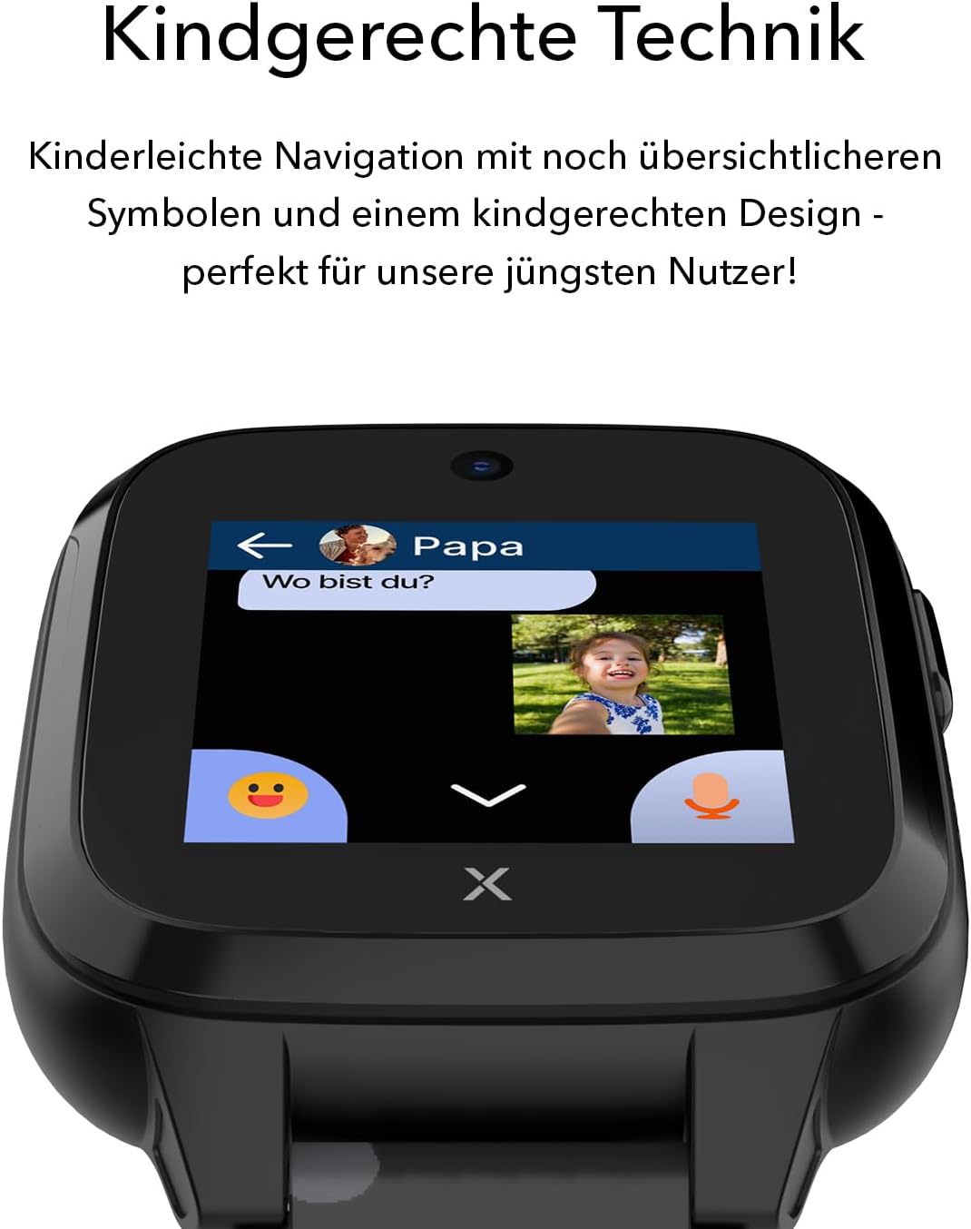 XPLORA XGO 3 - wasserdichte Telefon Uhr für Kinder - 4G, Anrufe, Nachrichten, Schulmodus, SOS-Funkti