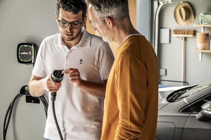 Wallbox Pulsar Plus Ladegerät für Elektrofahrzeuge. Mit Einstellbarer Leistung von bis zu 22 kW. Lad