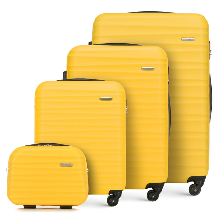WITTCHEN Reisekoffer 4er Koffer-Set Rollkoffer Trolley Handgepäck Gepäck Reisekoffer Set Hartschale