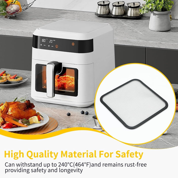 2 Stück Spritzschutz für Cosori Airfryer Heissluftfritteuse Zubehör für TurboBlaze CP158 5,5L 6,0L 6
