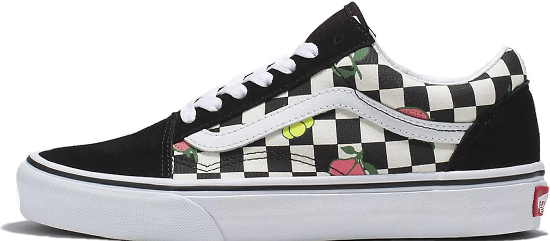 Vans Ua Old Skool Unisex-Sneaker, knöchelfrei 11.5 Women/10 Men Obst Cherckerboard Schwarz Weiss, 11