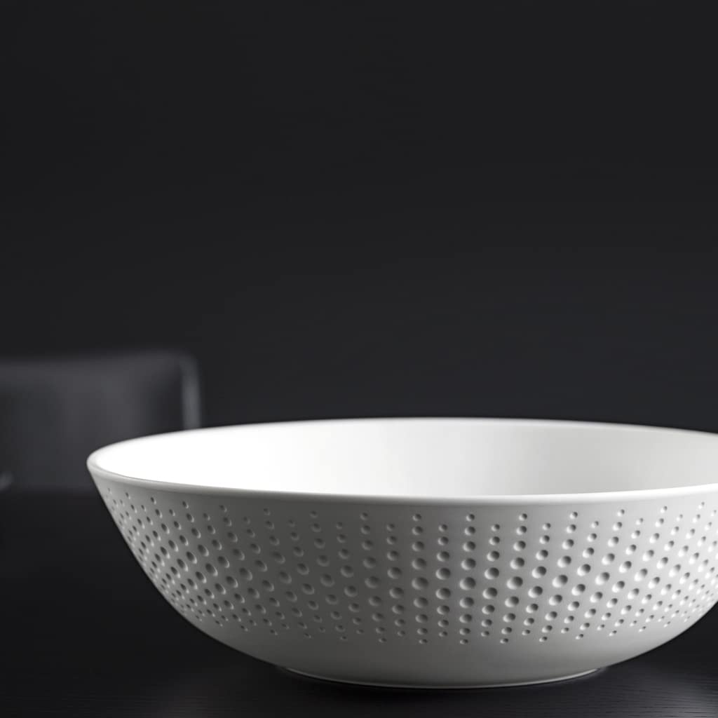 Villeroy und Boch - Manufacture Collier Blanc Deko-/Obstschale, formschöne Schale für Obst und Dekor