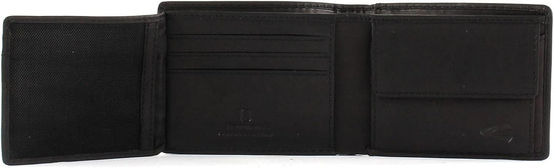 camel active bags Nepal Herren Geldbörse RFID Mittelgross Querformat Leder Schwarz 11 x 2 x 8,5 Schw