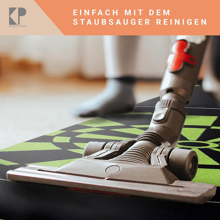 Kingpower Dartteppich mit Abwurflinie, Dart Zubehör mit Motiv, Dartmatte mit Oche, pflegeleichter Te