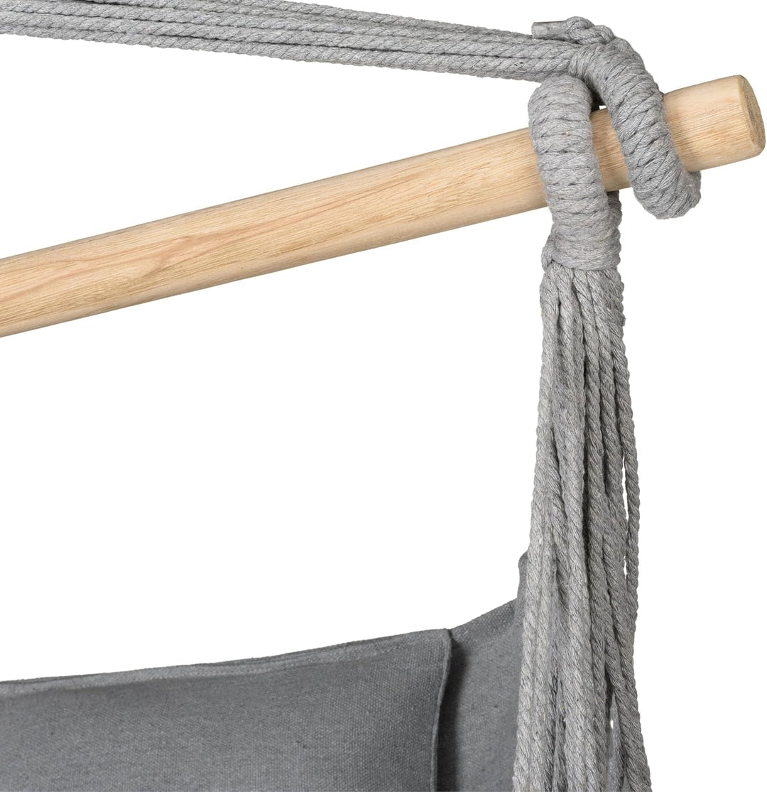Hängesessel 100x130x75cm – bis 150 kg - Outdoor Sessel mit Kissen - Sitzsack zum Hängen Schaukel Für