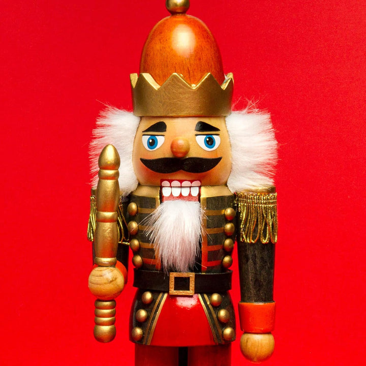 SIKORA NK-H Deko Nussknacker Figur aus Holz Verschiedene Motive 2 Grössen, Grösse:Höhe ca. 34 cm, Fa