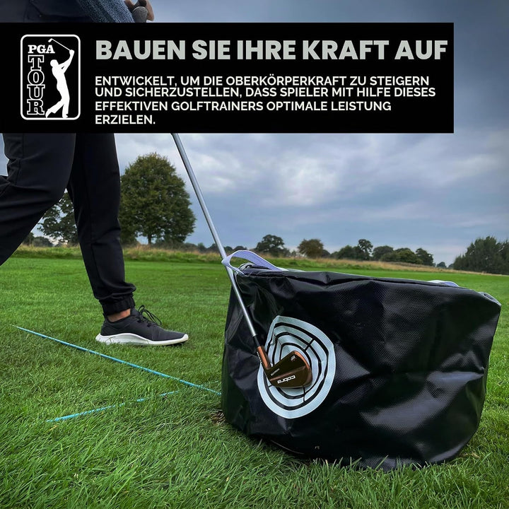 PGA Tour Club Impact Golftasche, Schwarz Einzelbett, Einzelbett