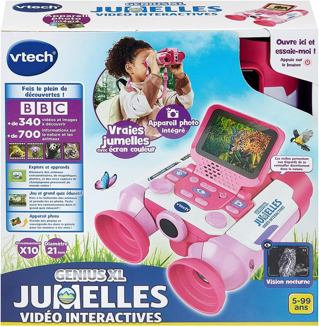 VTech Genius XL – Interaktives Video-Fernglas, Rosa