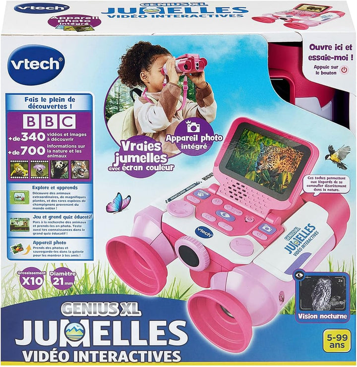 VTech Genius XL – Interaktives Video-Fernglas, Rosa