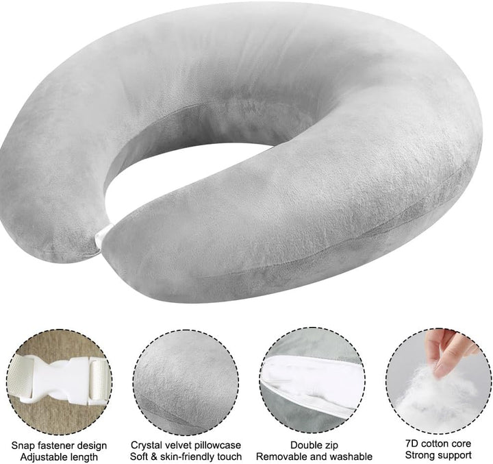 Ergonomisches Kissen, Multifunktion Armstütze, Waschbarer Bezug, U-förmige Beckenkissen, Armstützkis