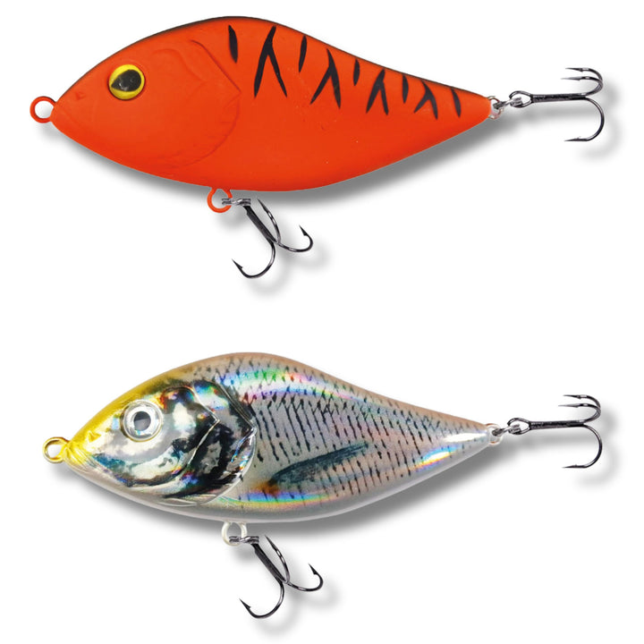 Robinson Angelköder für grosse Raubfische - Jerkbait Wobbler, Spinning und Trolling geeignet, DREI T
