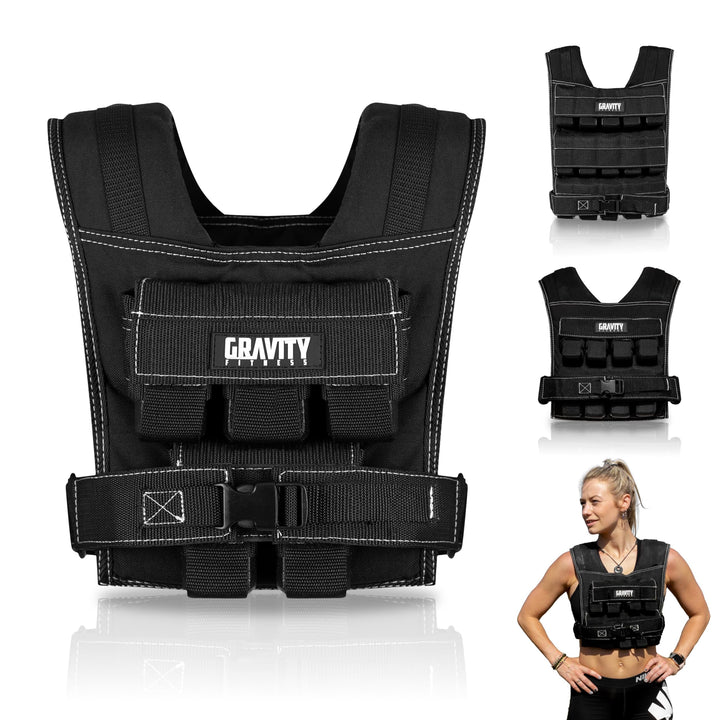 Gravity Fitness Gewichtsweste 20 kg und 30 kg – vollständig verstellbar. Calisthenics, Crossfit, Kra