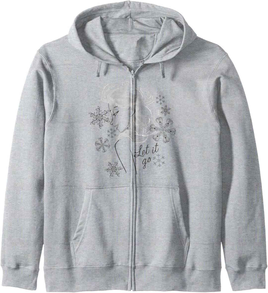 Disney Frozen Elsa Let It Go Profile Sketch Kapuzenjacke