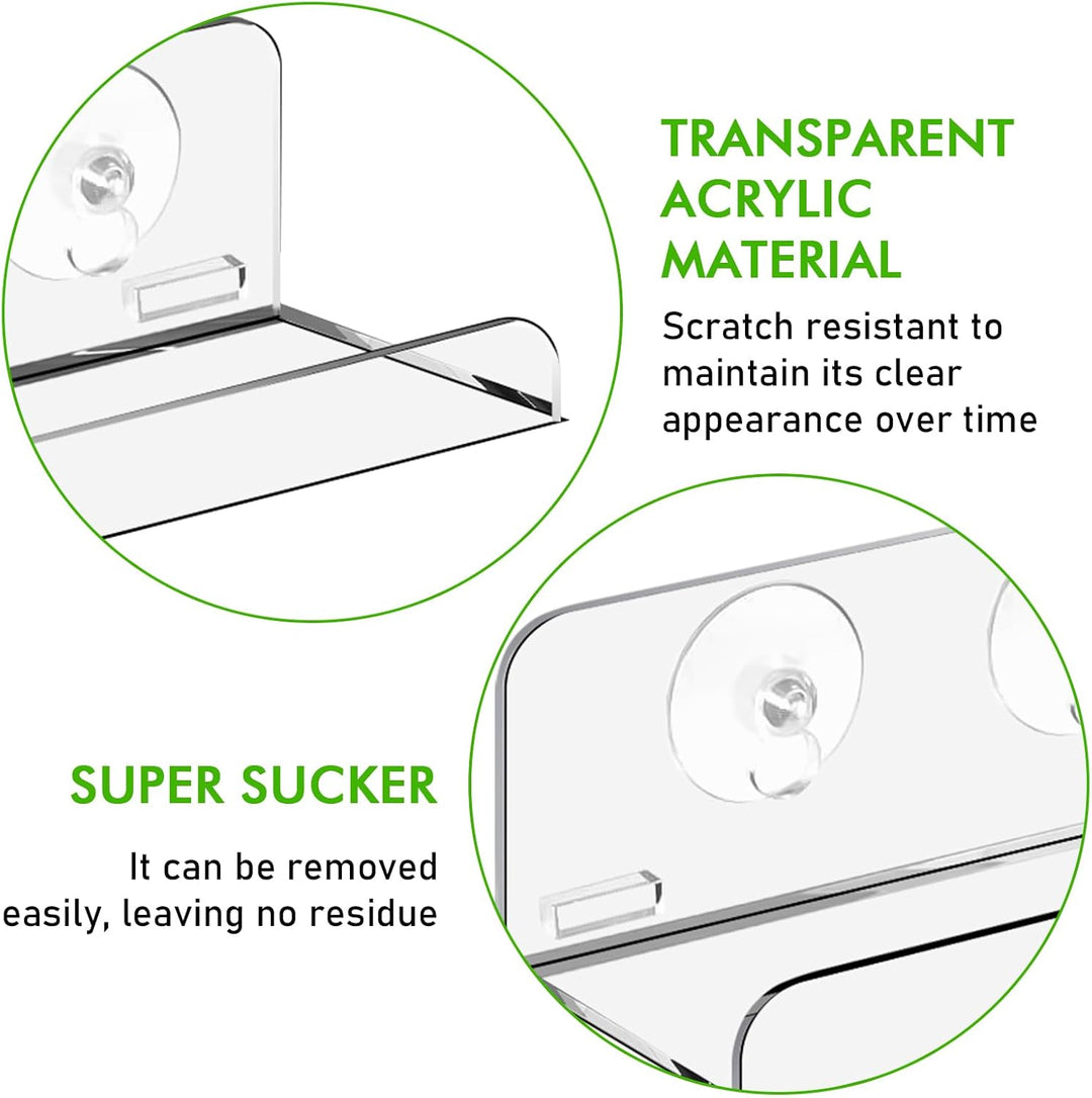 2 Stück Acryl Pflanzenregale: Hängendes Transparentes Pflanzenregal für Fenster, Fenster Pflanzenreg