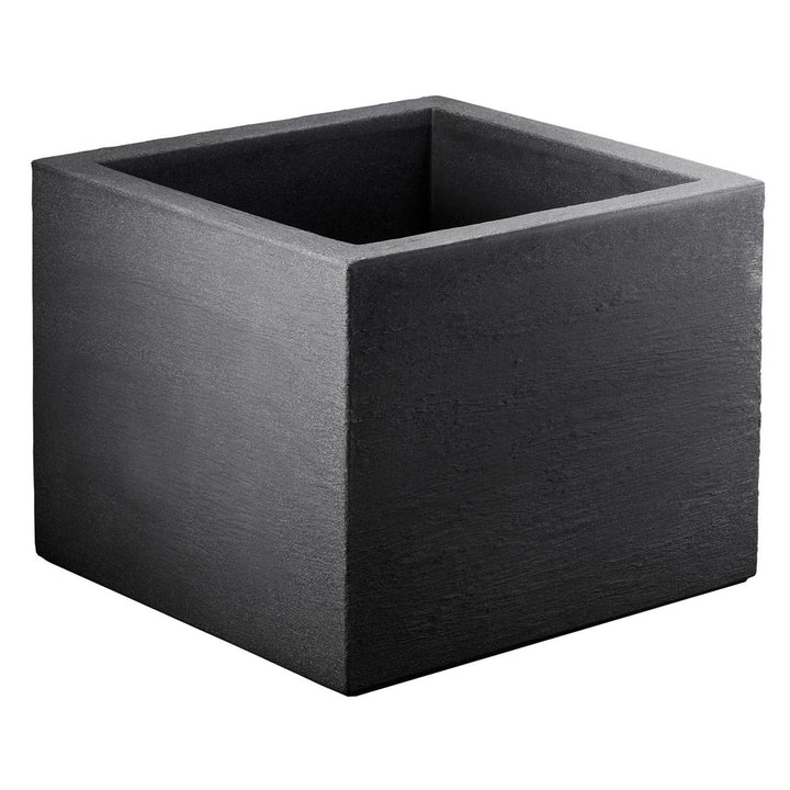 Pflanztopf Kubus quadratisch anthrazit aus Kuststoff (40 x 40 cm)