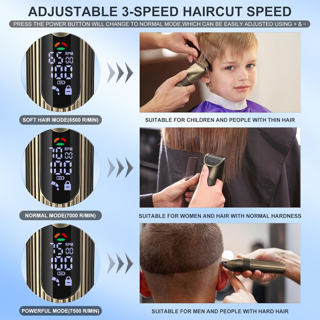 Hatteker Herren Bartschneider Professionelle Akku Haarschneider Haarschneider Rasierer Detail Trimme