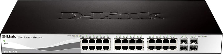 D-Link DGS-1210-28/E 28-Port Gigabit Smart Switch (24 x 10/100/1000 Mbit/s Base-T-Ports und 4 x 100/