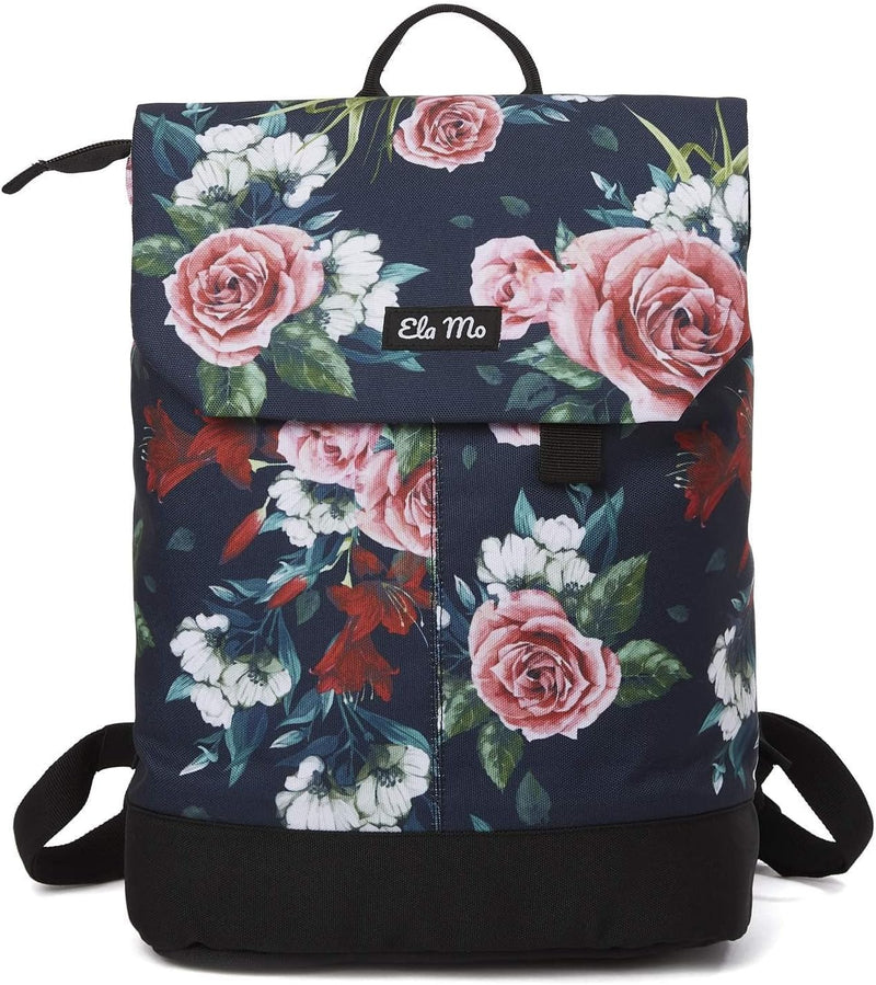 Ela Mo Rucksack Damen - Schön u. Durchdacht - Daypack mit Laptopfach & Anti Diebstahl Tasche für Aus