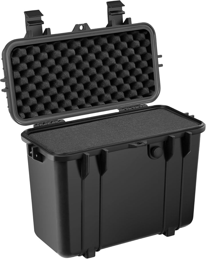 tectake® Universalkoffer, Fotokoffer, 41 x 22 x 34 cm, abschliessbare Box, Kunststoff Hardcase, stos