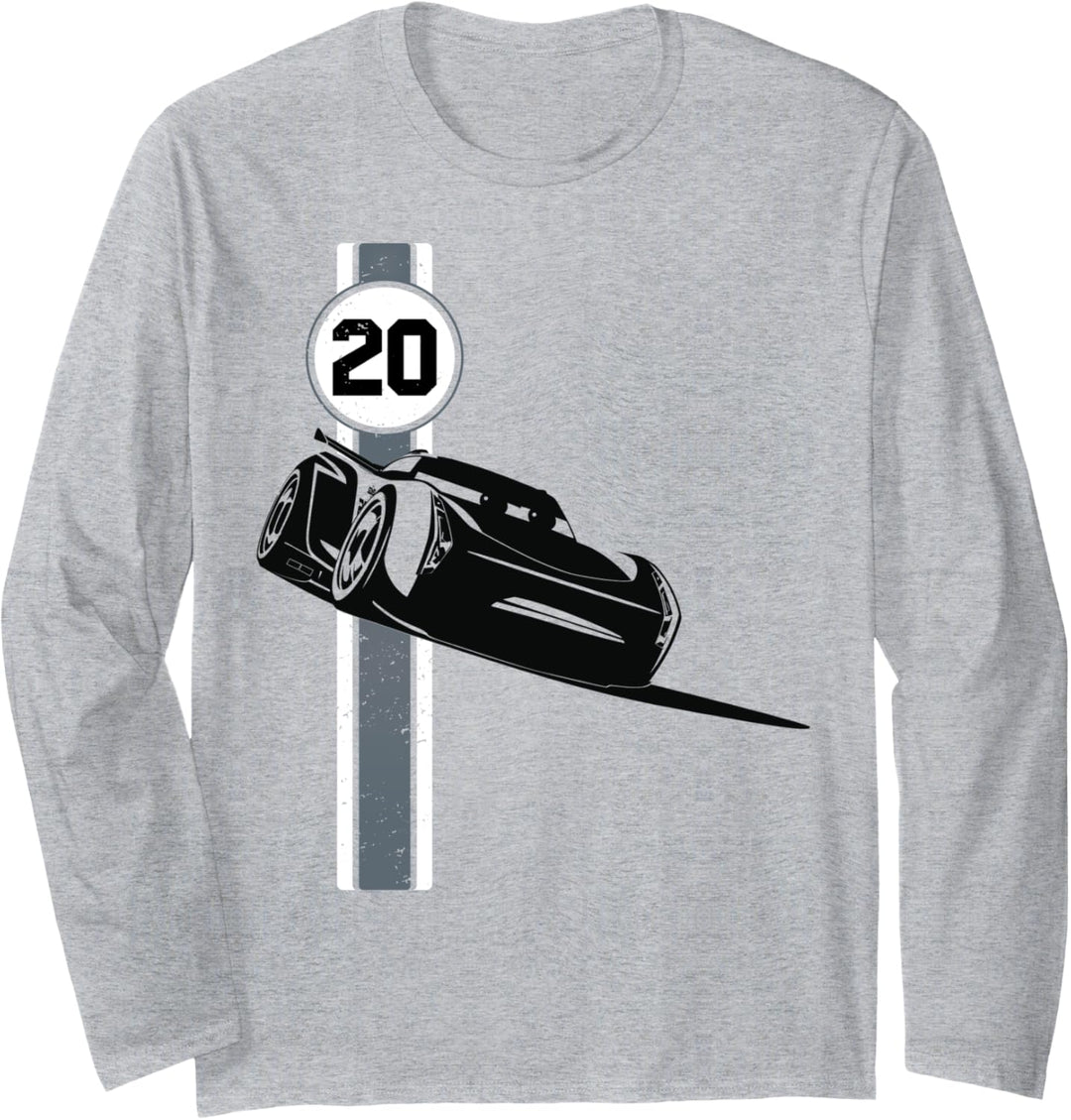 Disney Pixar Cars 3 Jackson Storm Shadow Poster Langarmshirt