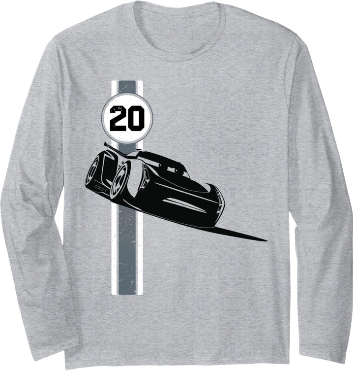 Disney Pixar Cars 3 Jackson Storm Shadow Poster Langarmshirt