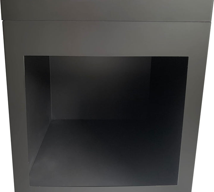 tepro Feuerstelle Bainbridge, Pyramidenkamin mit Holzregal, inkl. Schürhaken, Masse ca. 36 x 36 x 15