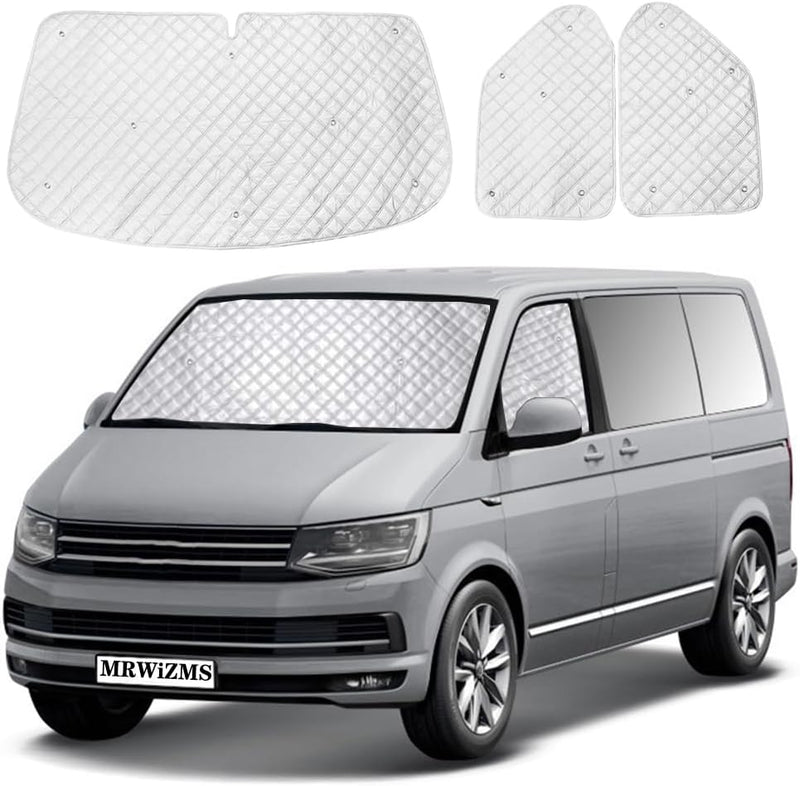 Thermomatten VW T5 T6, Thermomatte wohnmobil, Sonnenschutz Auto frontscheibe, Premium Aluminium-Vlie