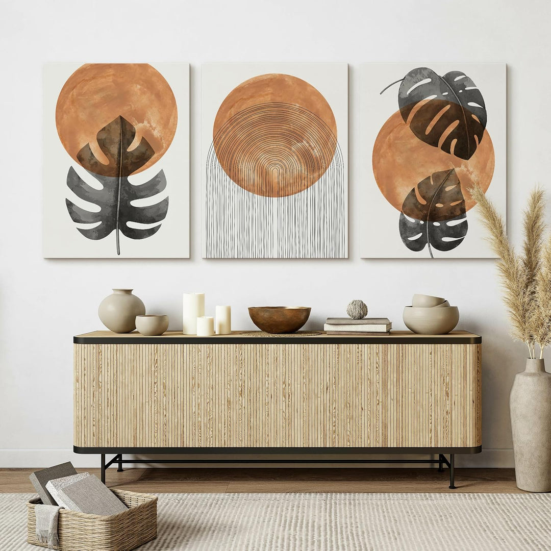 Muralo - Wandbilder Set - Leinwand Bilder Set Aufhängefertig - Bilder für Wohnzimmer Schlafzimmer -