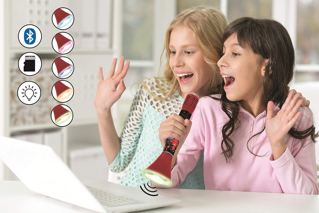 Lexibook - The Voice - Karaoke Micro Star Bluetooth® mit Stimmwechselfunktion, Mikrofon zum Singen,