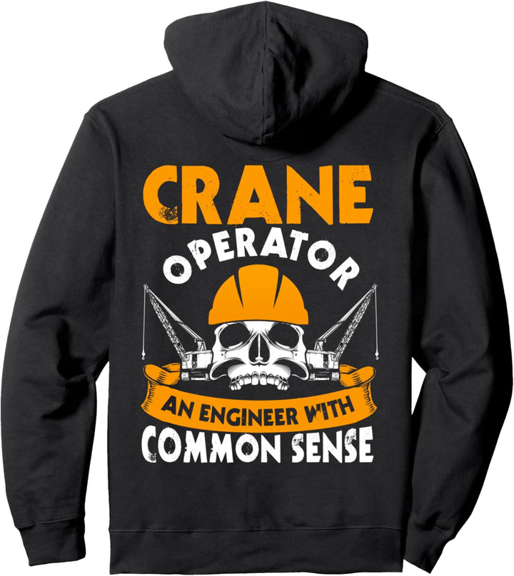 Kranführer Geschenke Design auf der Rückseite der Kleidung Pullover Hoodie