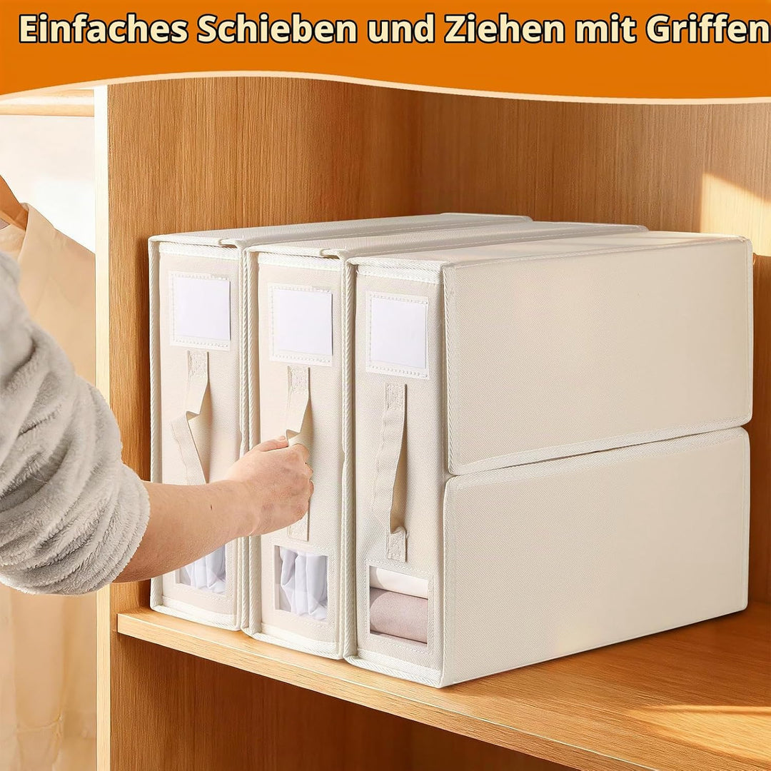 4 Stück Aufbewahrung Bettwäsche Organizer, Faltbarer Aufbewahrungstasche für Bettlaken, Oxford-Stoff