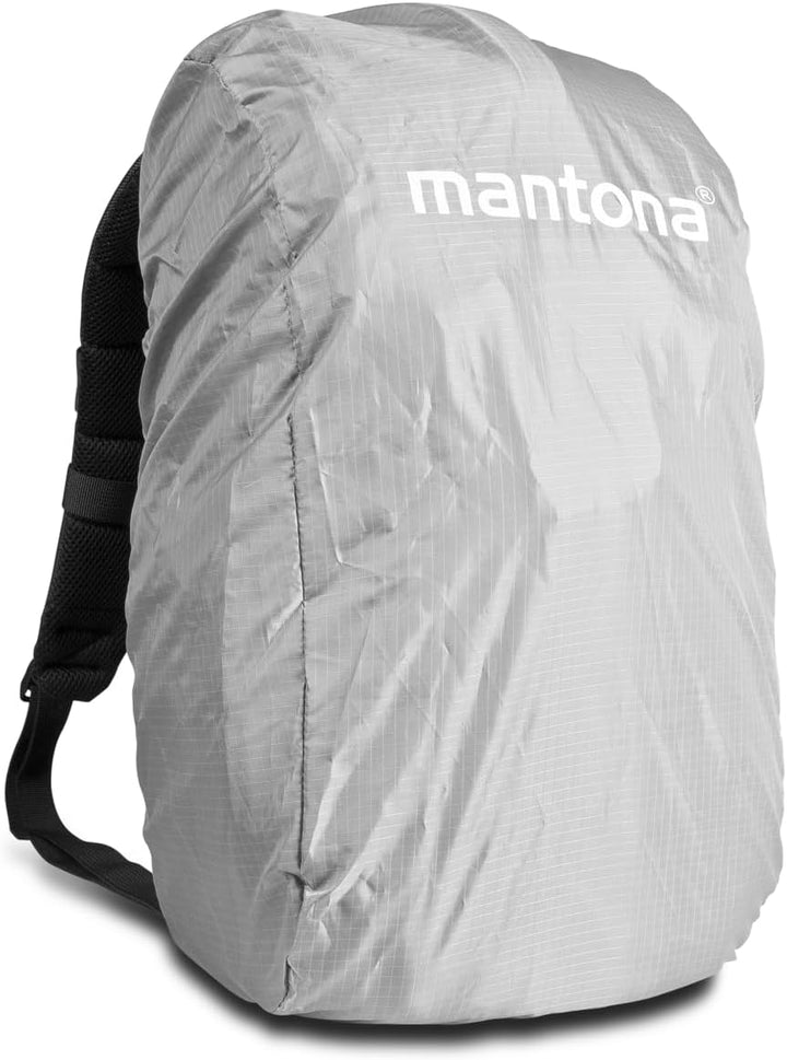 Mantona Rhodolit SLR-Kamerarucksack - Fototasche geeignet für SLR mit angesetztem Objektiv, weitere