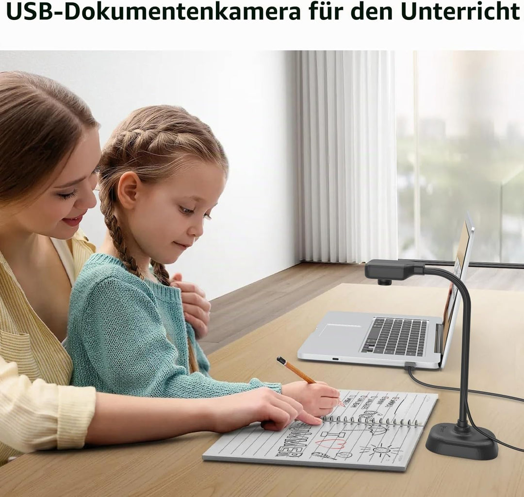 Dokumentenkamera für Lehrer und Klassenzimmer, USB-Webcam/Doc-Kamera, integriertes Mikrofon, Mac OS,