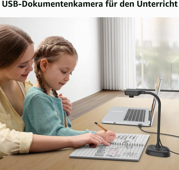 Dokumentenkamera für Lehrer und Klassenzimmer, USB-Webcam/Doc-Kamera, integriertes Mikrofon, Mac OS,