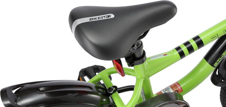 Löwenrad Kinderfahrrad für Jungen und Mädchen ab 3-4 Jahre | 14 Zoll Kinderrad mit Bremse | Fahrrad