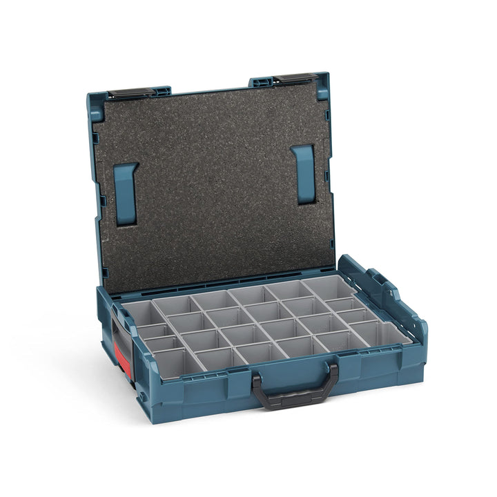 Bosch Sortimo L-Boxx 102 Werkzeugkoffer-Set • professional blau ohne Logo • bestückt mit Ordnungssys
