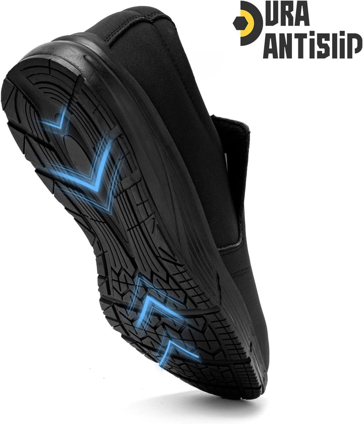 LARNMERN Kochschuhe rutschfeste Schuhe Herren Küche Arbeitsschuhe Wasserfeste Koch Slippers Schuhe M