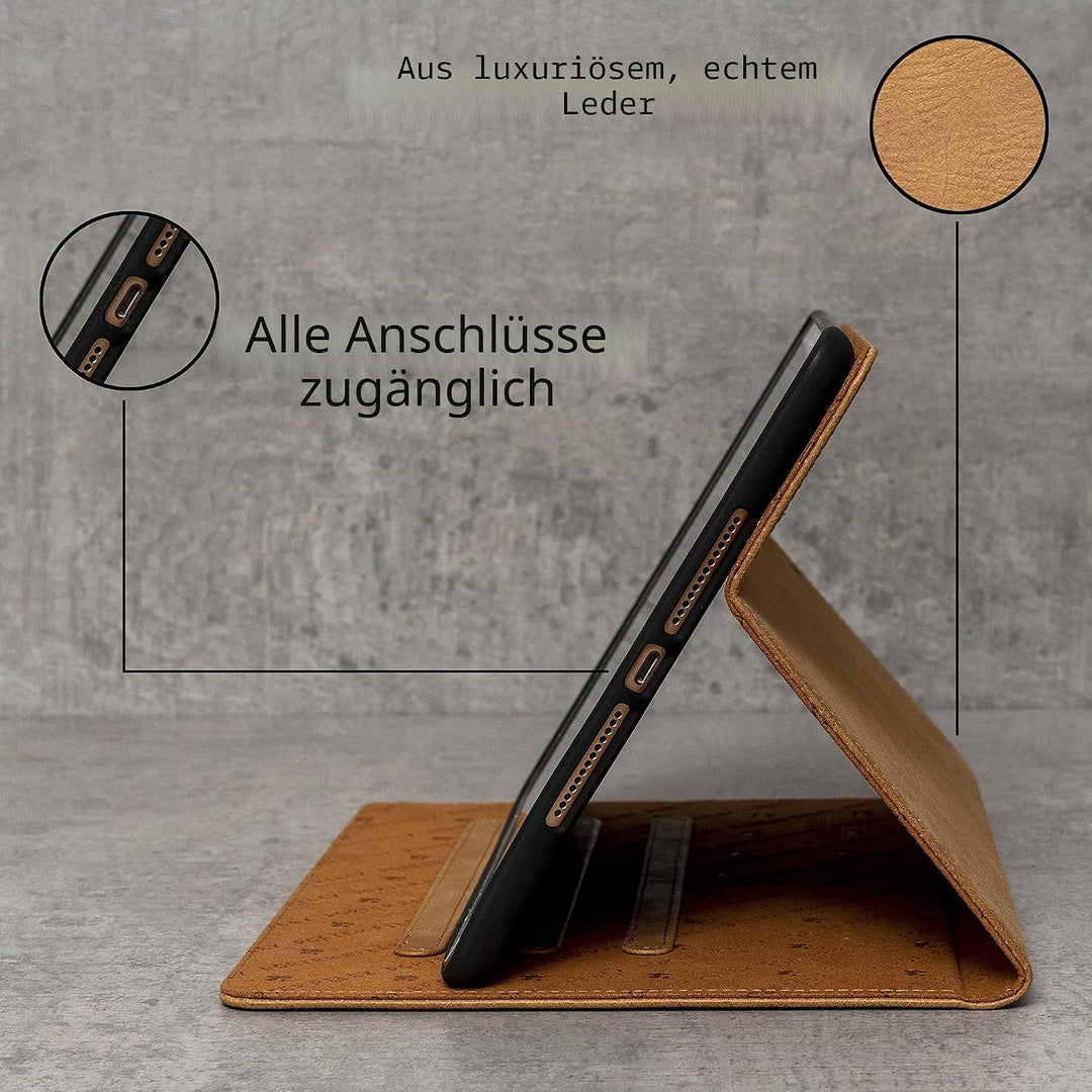 Porter Riley - Lederhülle für iPad Mini 5. Premium Echtleder Standhülle/Cover/Flip 7.9 Zoll Ausgabe