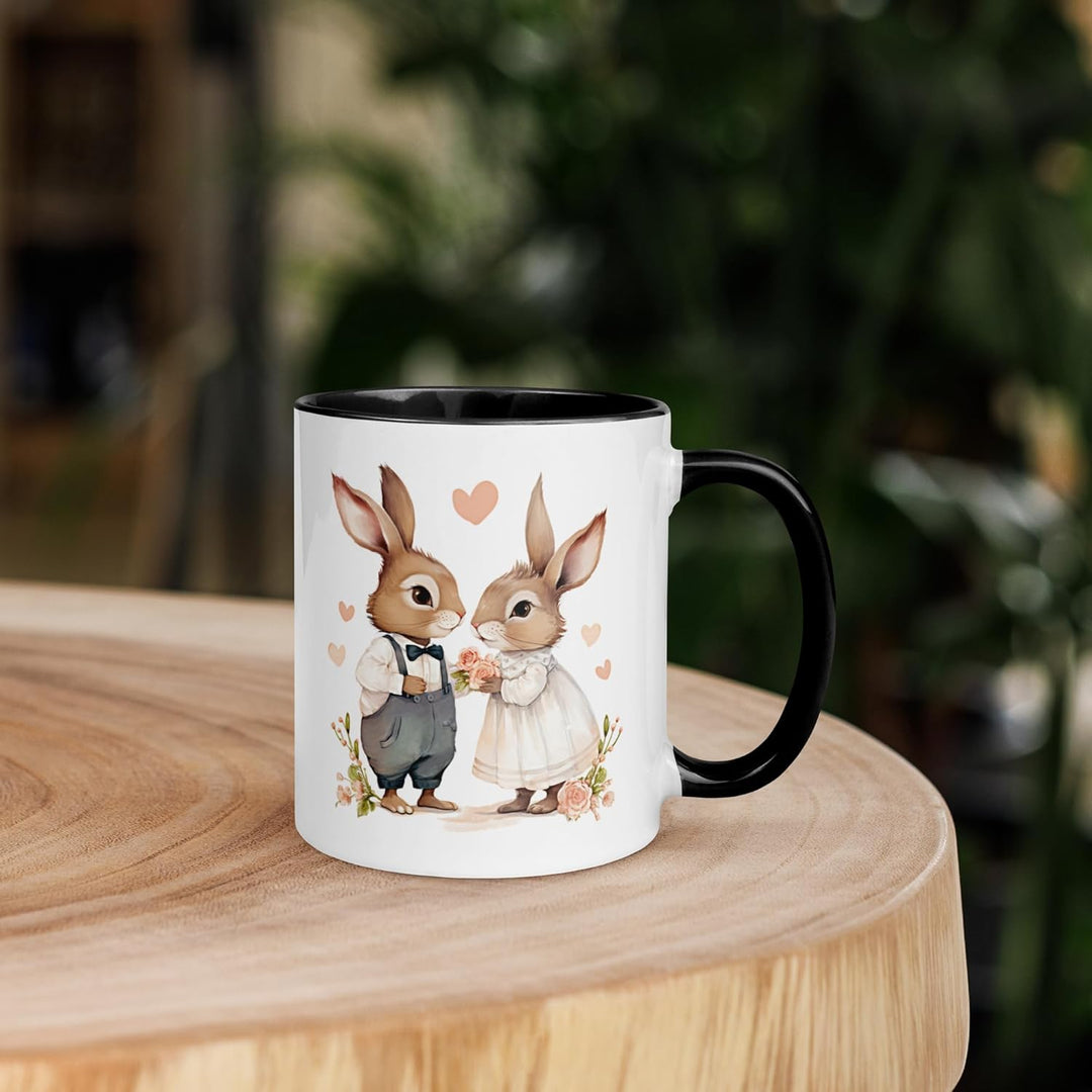 Hasen Tasse Ausgefallene Tierohren Tee Kaffee Romantische Geschenk Blumen Liebe Herz Humor Fantasie